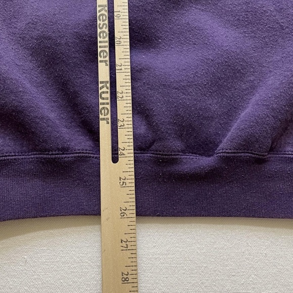 Vintage Adidas Sweatshirt Mens Large Purple Turtleneck - Picture 7 of 9